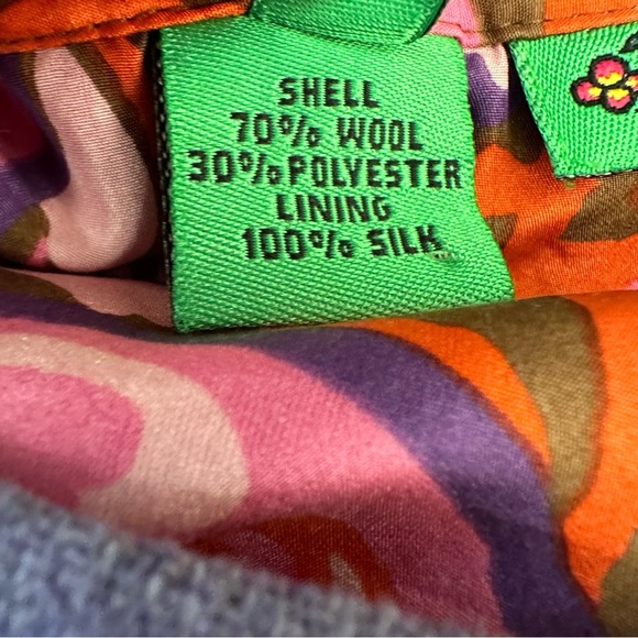 Tibi | Purple Wool Floral Silk Lined Pencil Skirt Size 8 - Picture 6 of 7